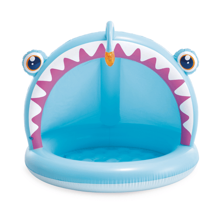 PISCINA INFLABLE PEZ LINTERNA 127X102CM
