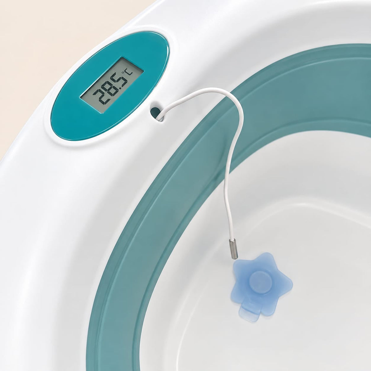 Bañera Plegable para Bebé con Termómetro Digital Maxibaby