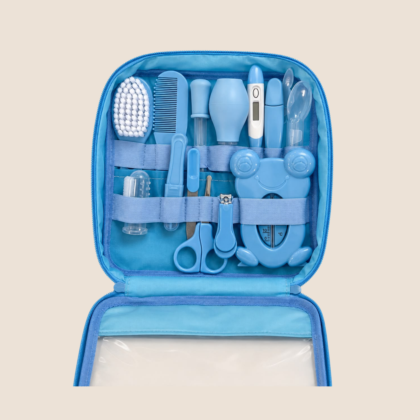 Kit de Cuidado e Higiene para Bebé 20 en 1 - Azul Animales