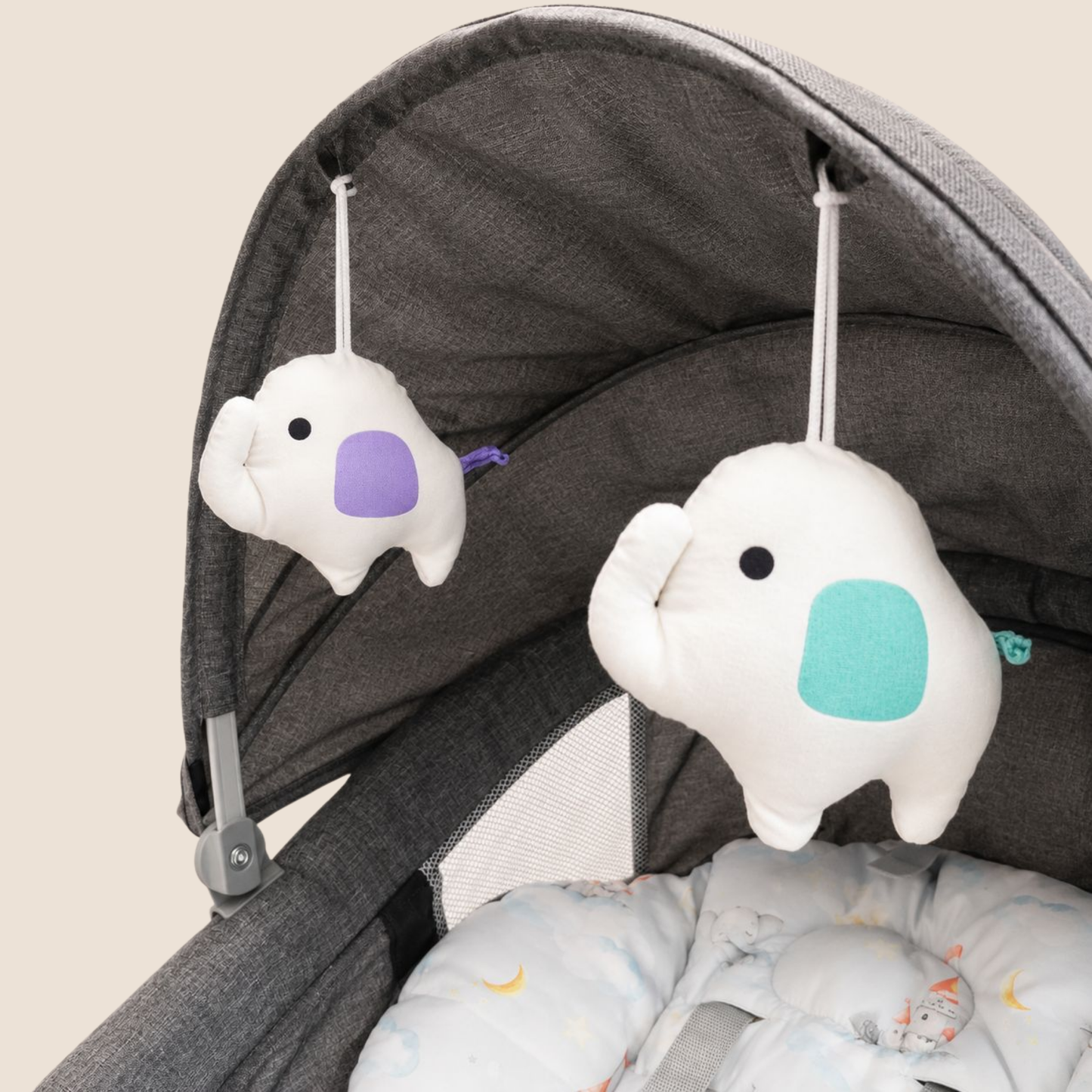 Silla Mecedora Eléctrica Coolbaby — Gris