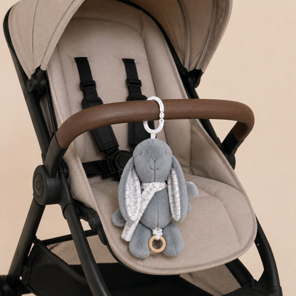 Peluche Conejito Musical con Cuerda — Gris