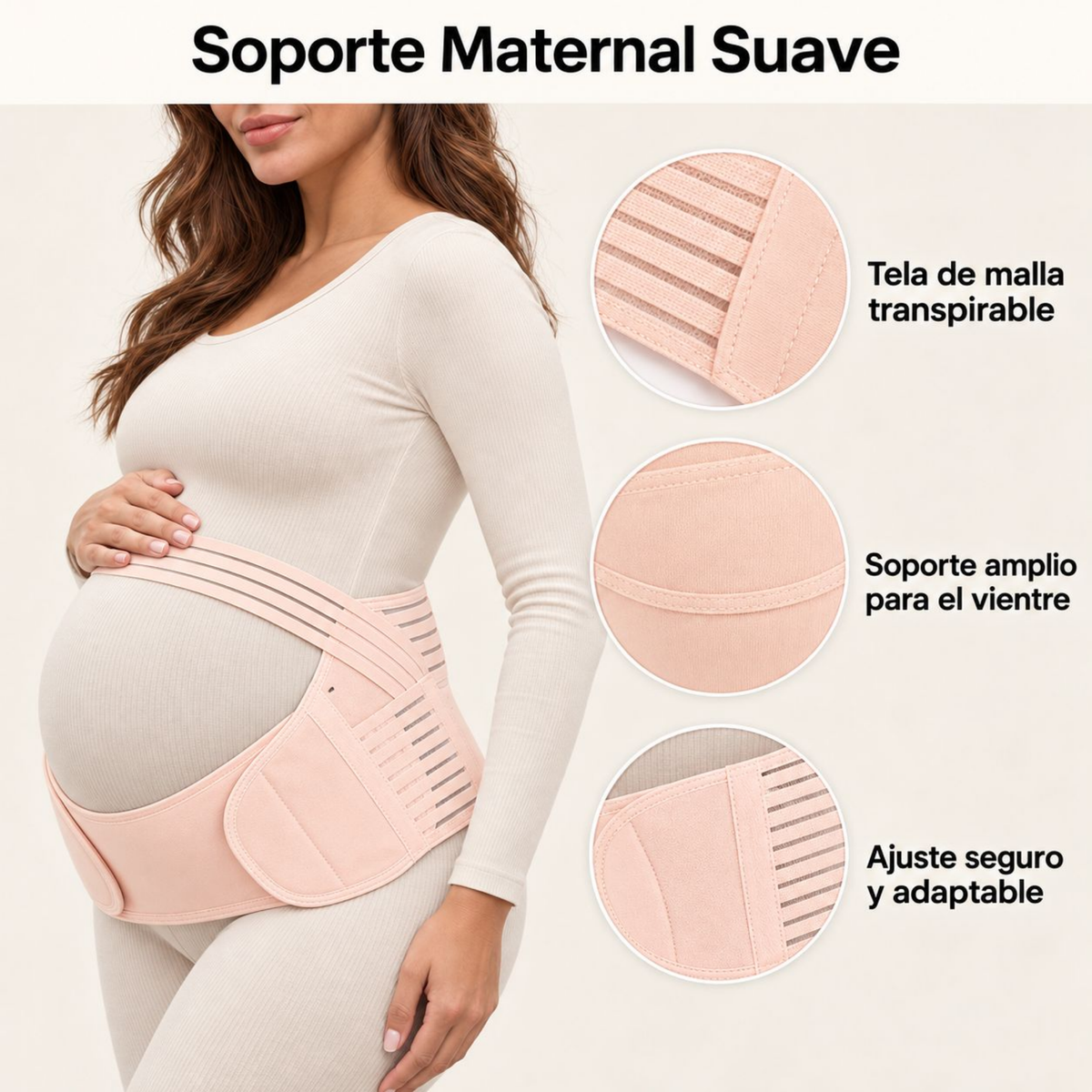 Banda de Soporte Maternal – Faja Prenatal Transpirable