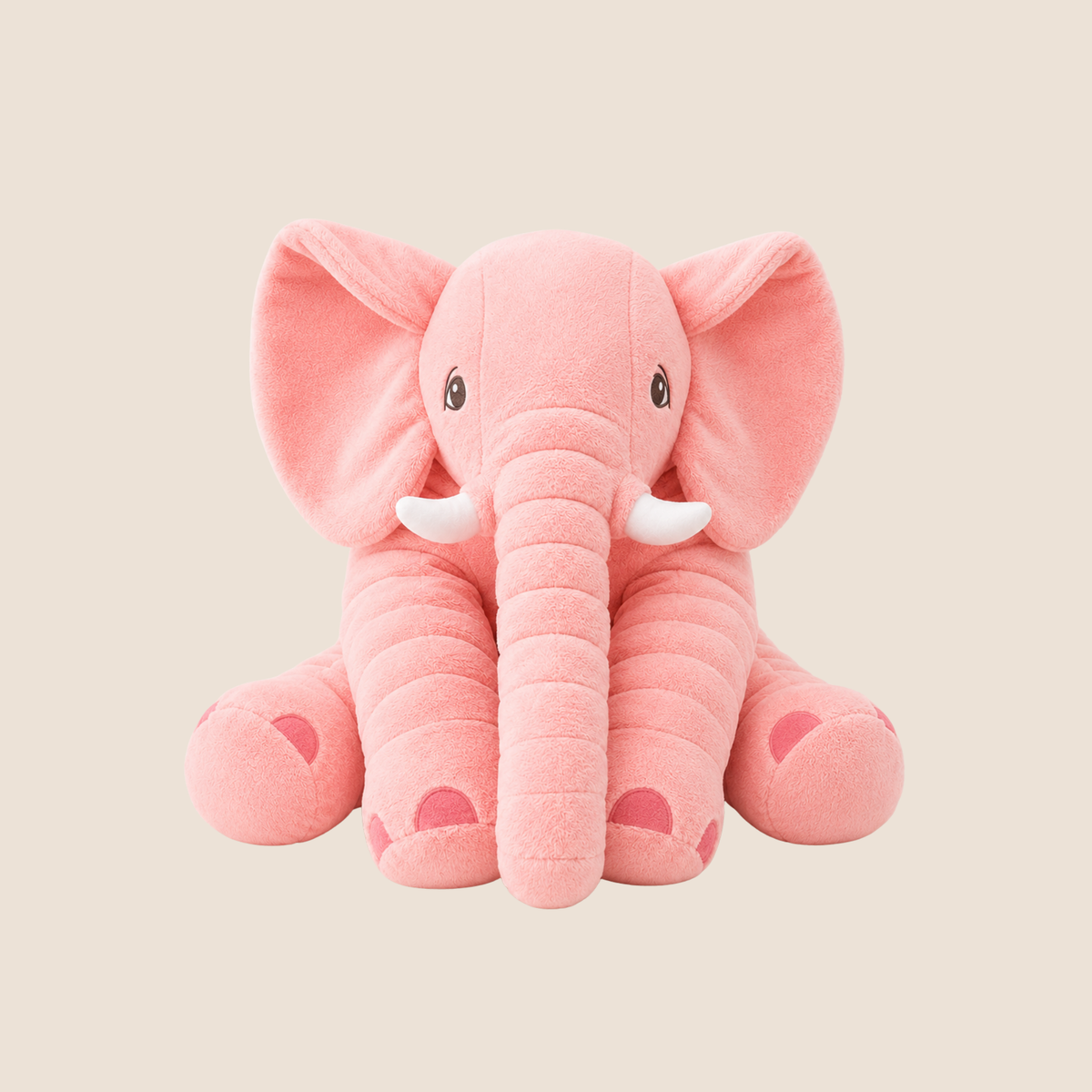 Peluche Elefante con Cobija, Luces y Música — Rosado