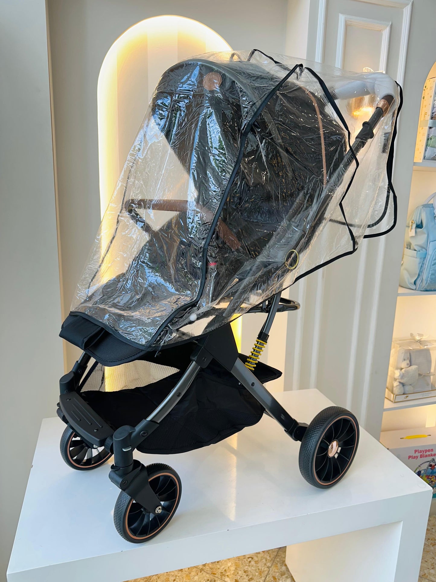 COCHE PASEADOR PLEGABLE MARTIN@S CON PAÑALERA NEGRO