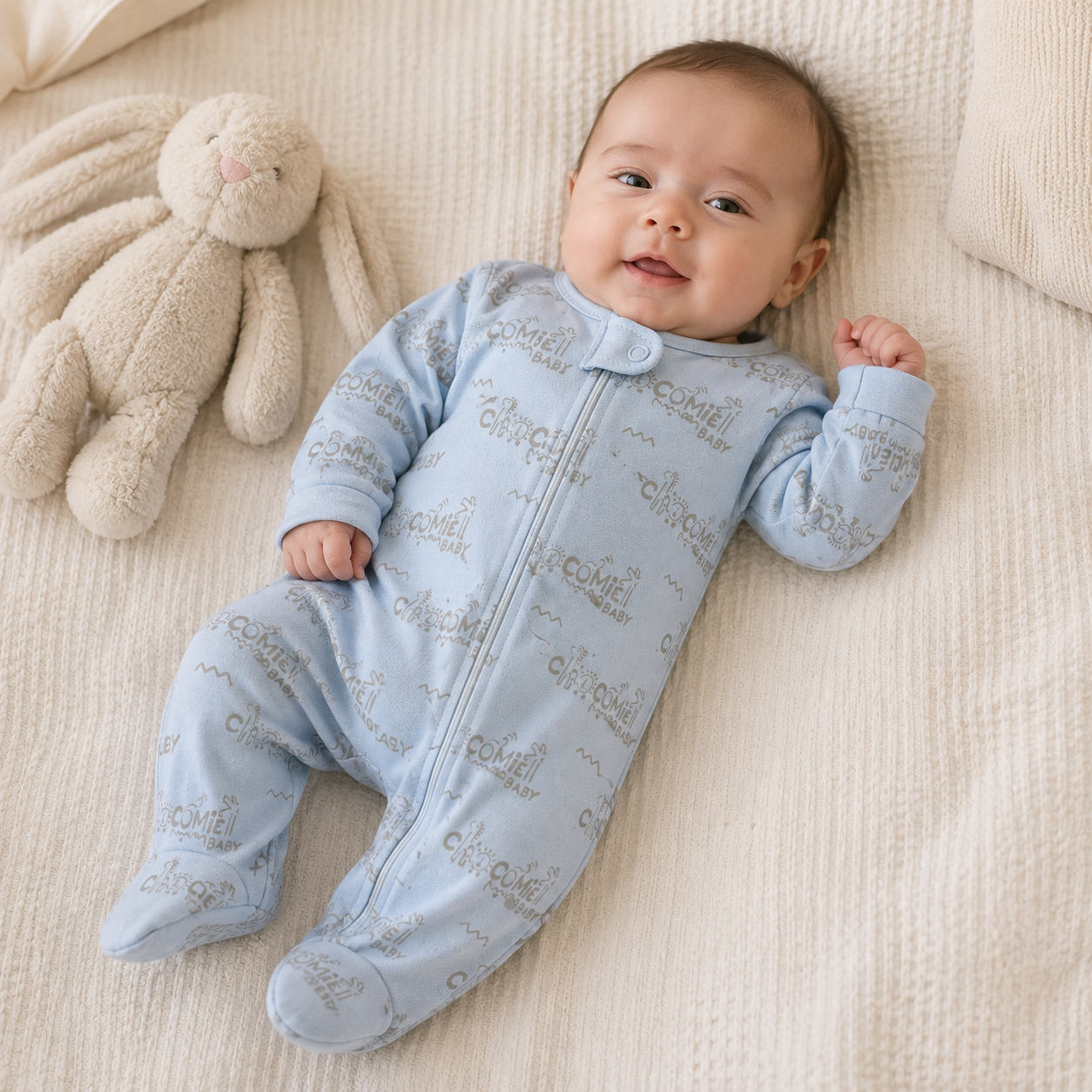Set x3 Pijamas Enterizos Bebé Niño Animales Safari con Cierre | Mara Baby