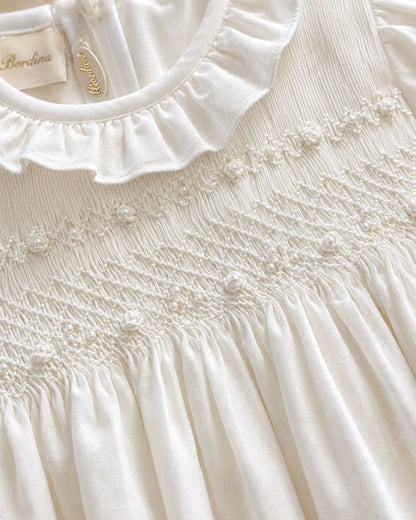 VESTIDO CEREMONIA- BORDINO BORDADO
