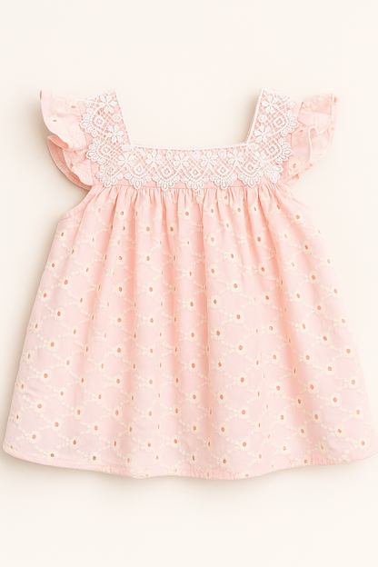 VESTIDO BORDADO PARA BEBÉ MARTIN@S