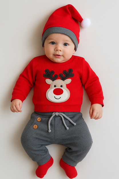 SET NAVIDEÑO RENITO 3 PIEZAS