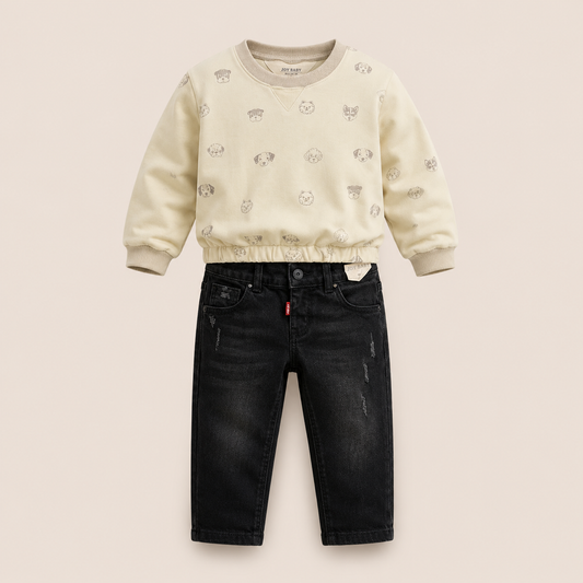 ⭕️ CONJUNTO 2 PIEZAS-JOY BABY BEIGE