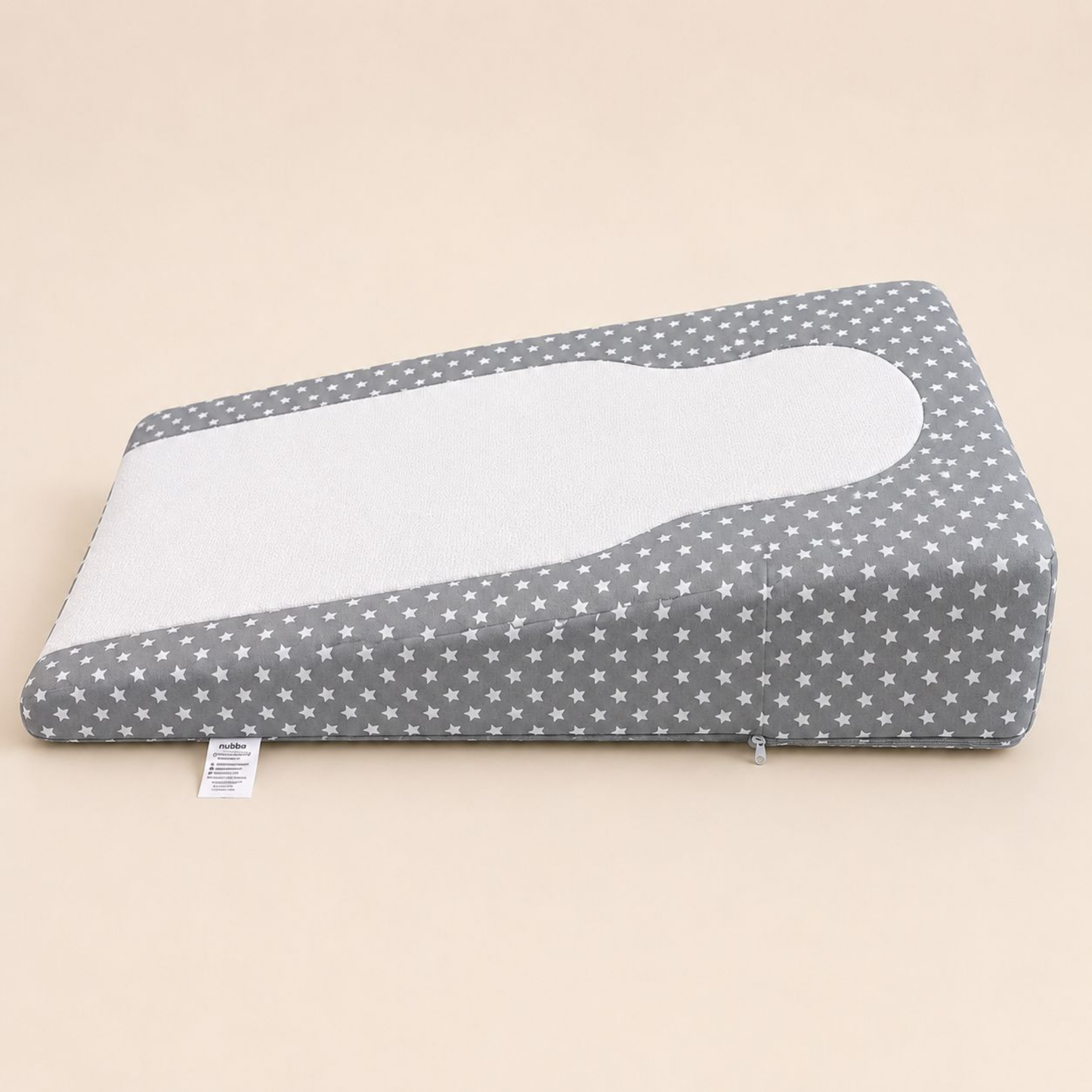 Colchón Antirreflujo para Bebé – Gris Estrellas