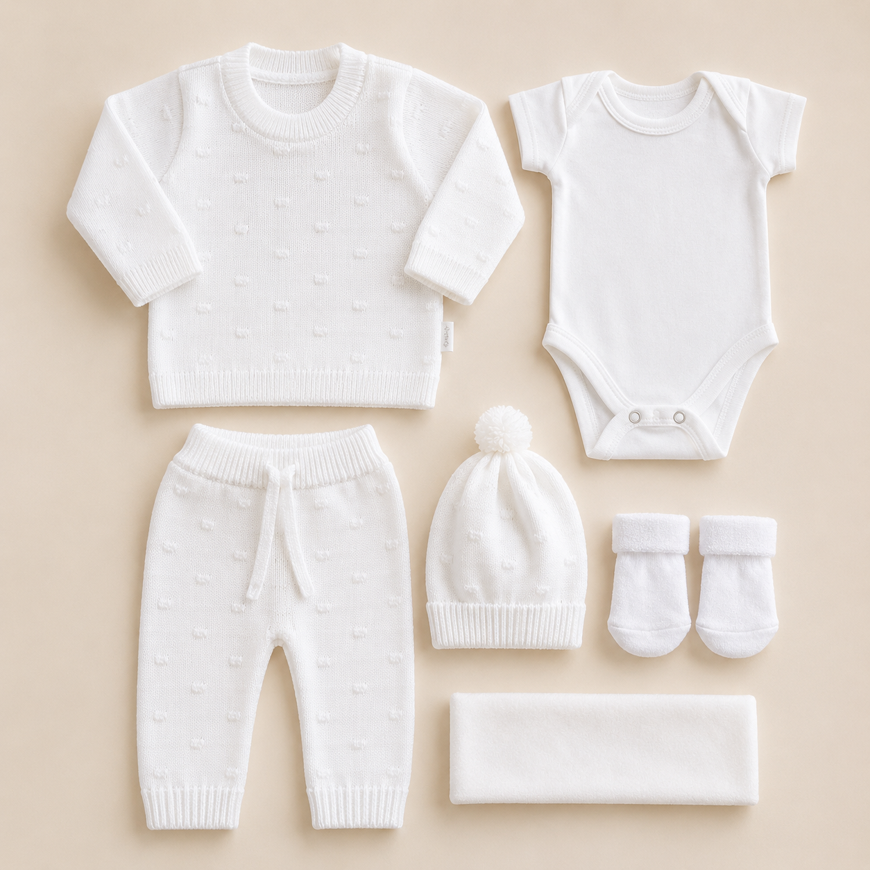 PRIMER DÍA TEJIDO REF. MORGAN- BLANCO | MARA BABY