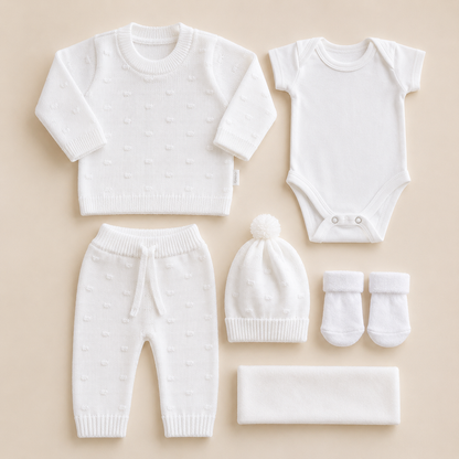 PRIMER DÍA TEJIDO REF. MORGAN- BLANCO | MARA BABY