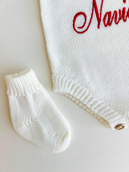 OVEROL TEJIDO “MI PRIMERA NAVIDAD”