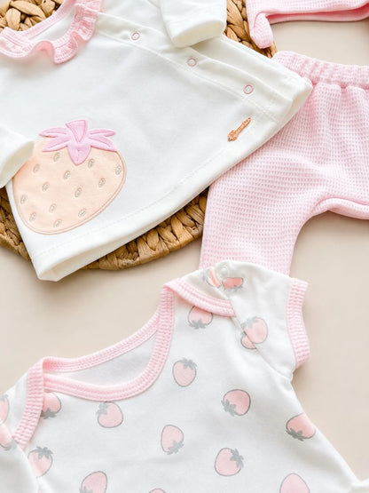 CONJUNTO PRIMER DÍA-8 PIEZAS FRESA