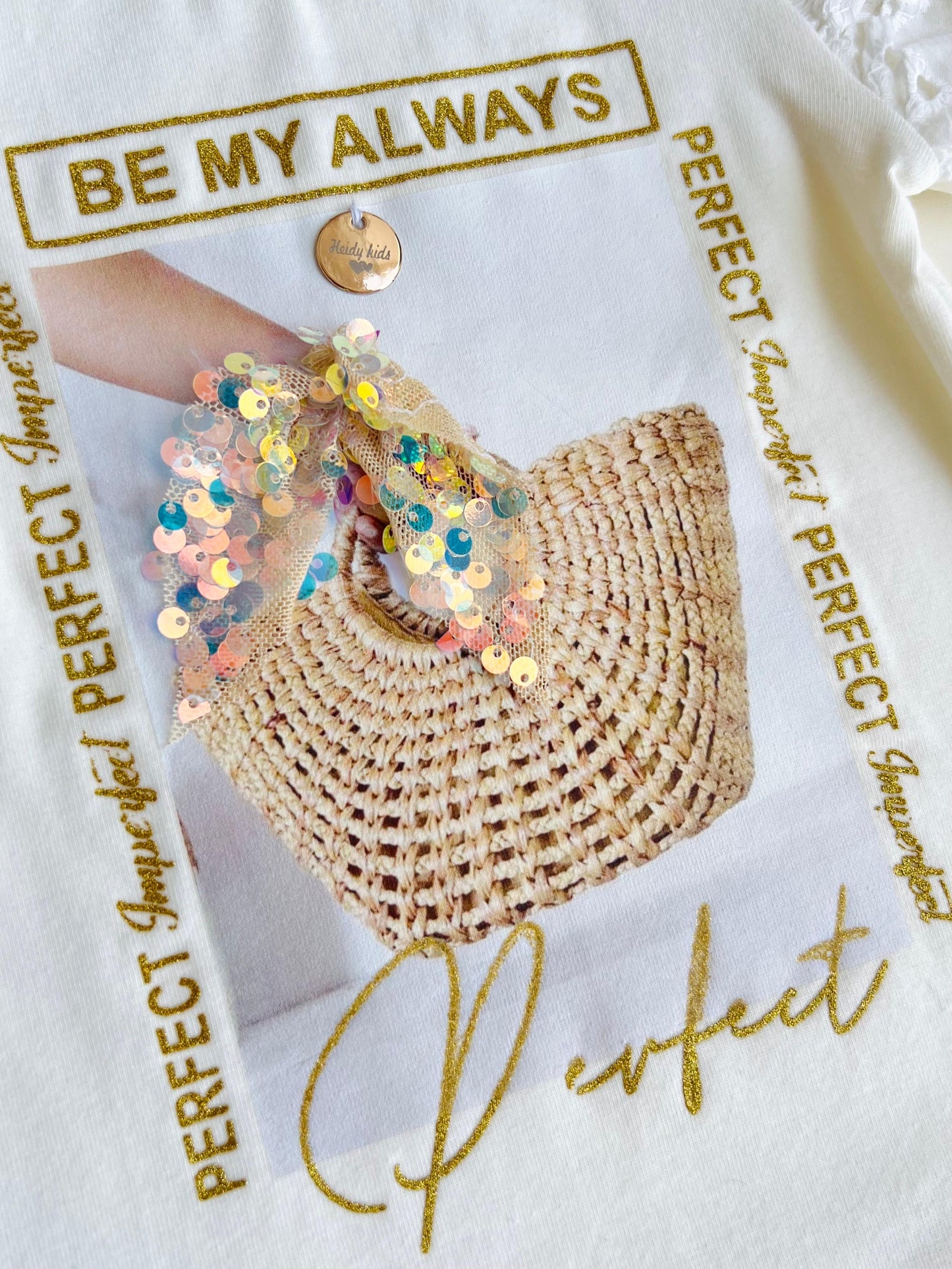 CONJUNTO DOS PIEZAS DORADO HEIDY KIDS