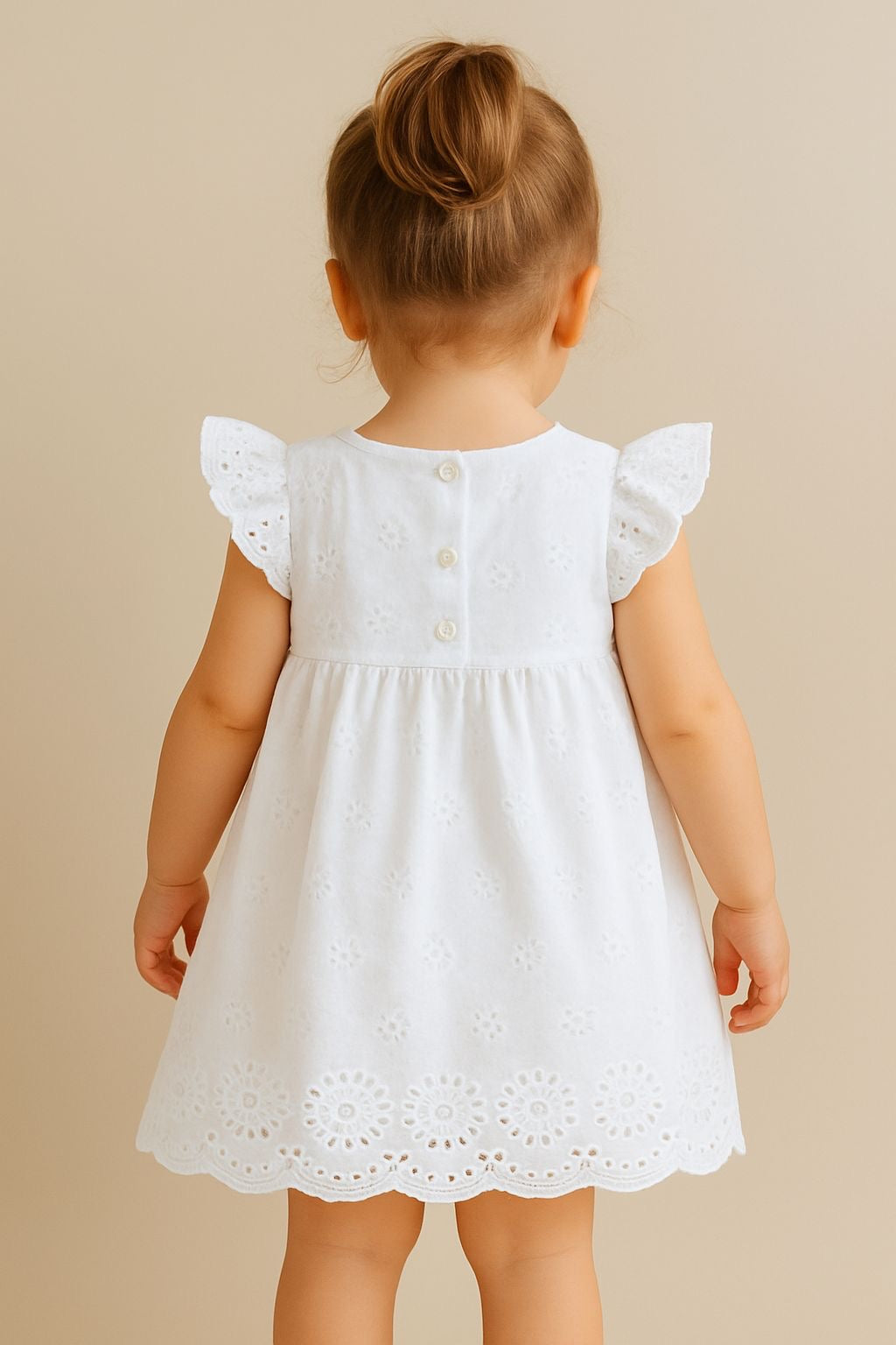 VESTIDO EUROPEO DE OJALILLO LOSAN