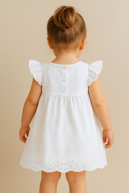 VESTIDO EUROPEO DE OJALILLO LOSAN