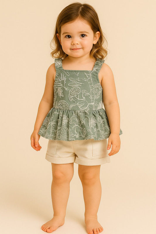 CONJUNTO FLORAL GOLA