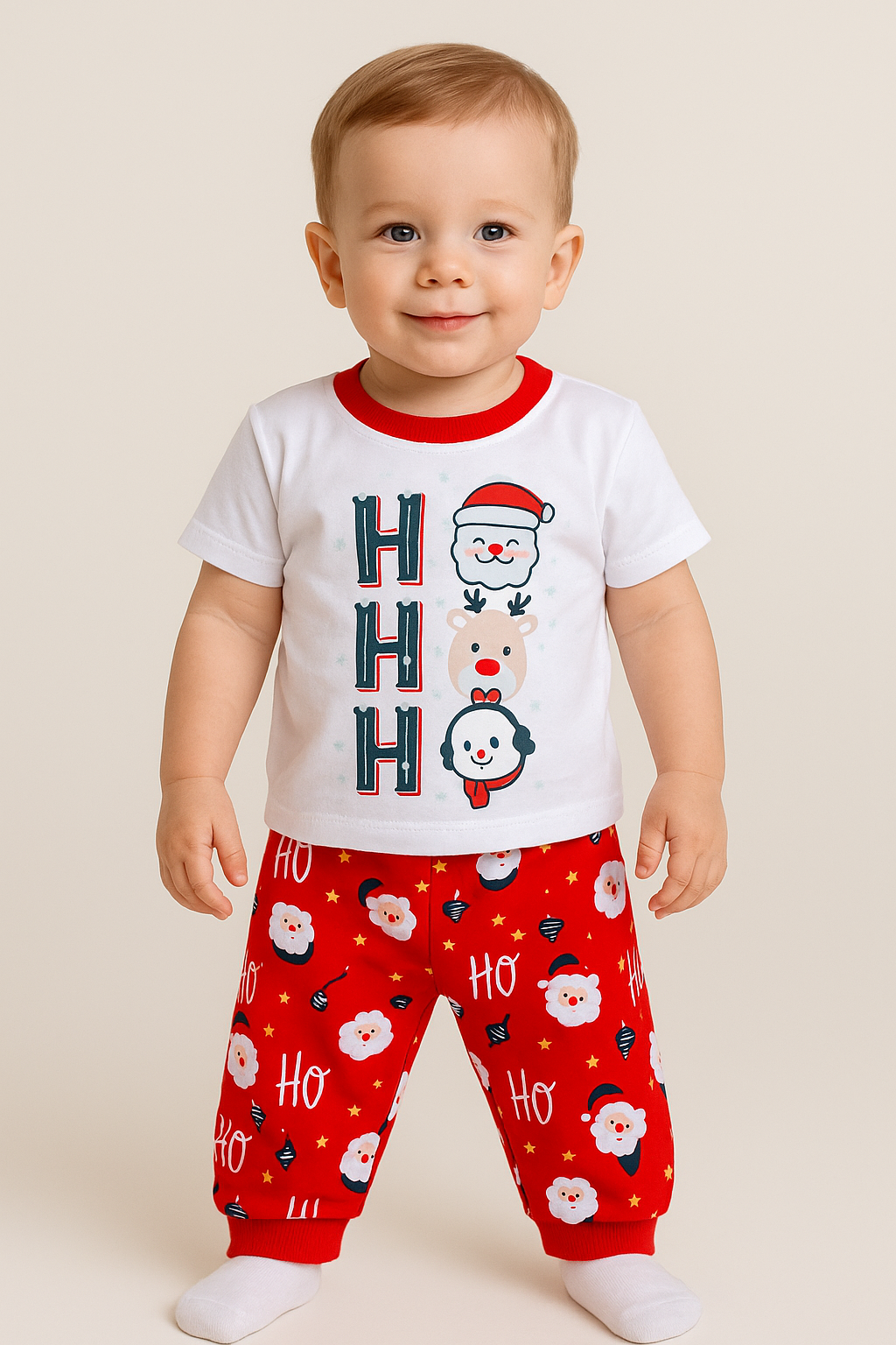 PIJAMA NAVIDEÑA DE ALGODÓN SALO DREAMS