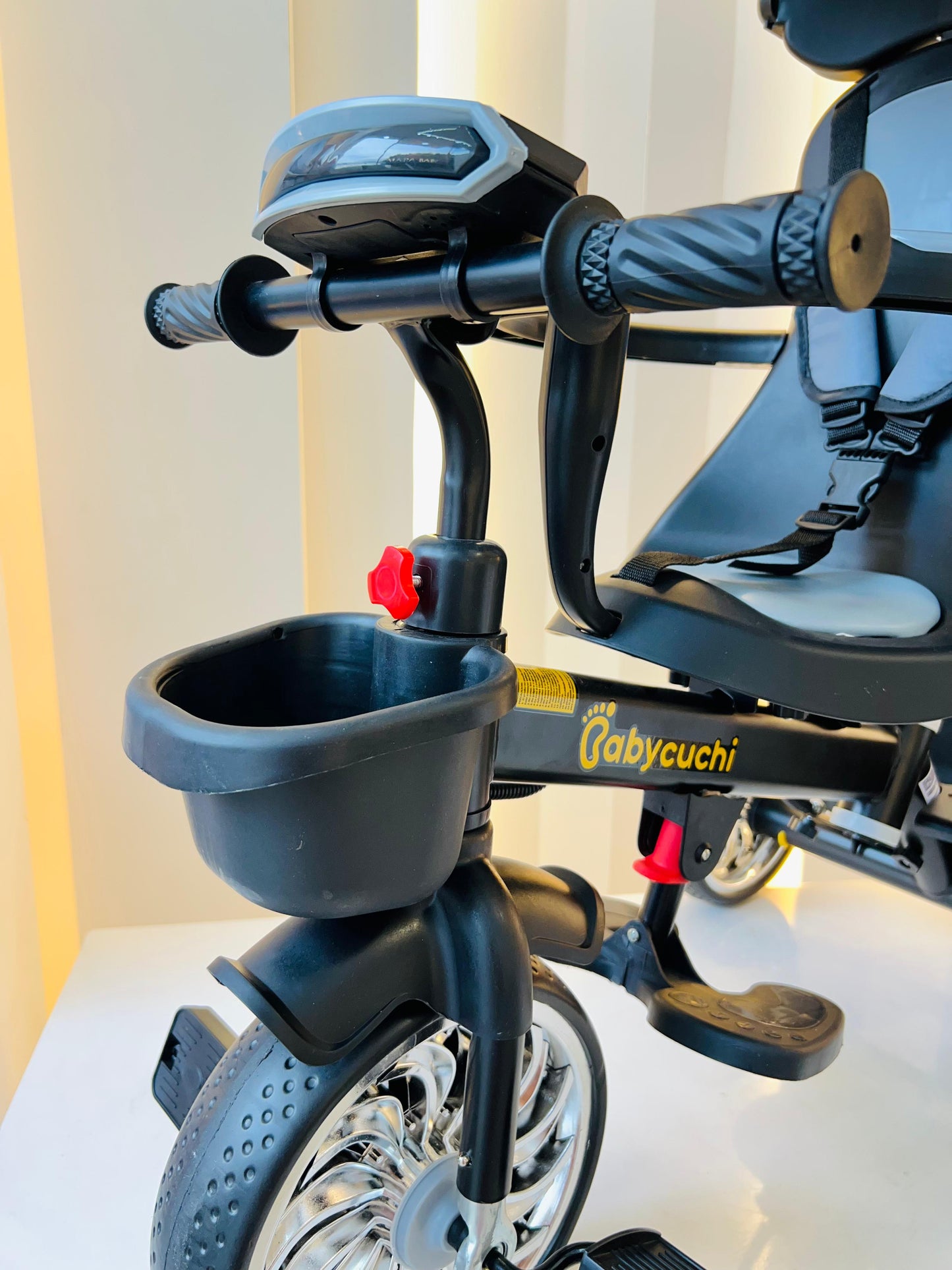 Triciclo Evolutivo Babycuchi – Negro Premium con Rines Cromados