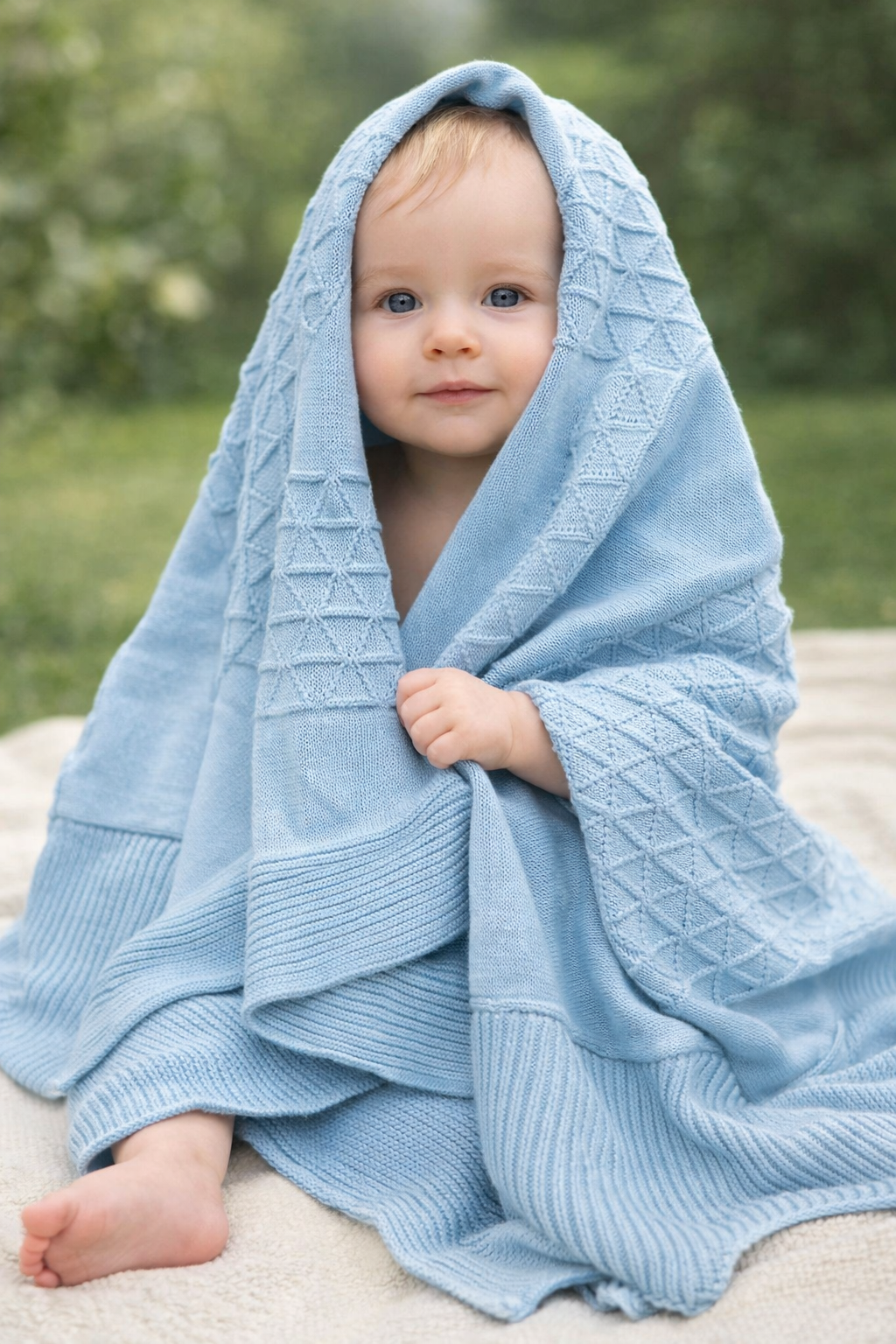 COBIJA LUX TEJIDA BABY - DOLCE GOCCIA