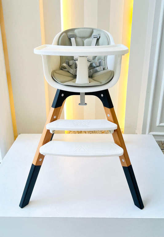 SILLA COMEDOR DELUXE DE MADERA GRIS