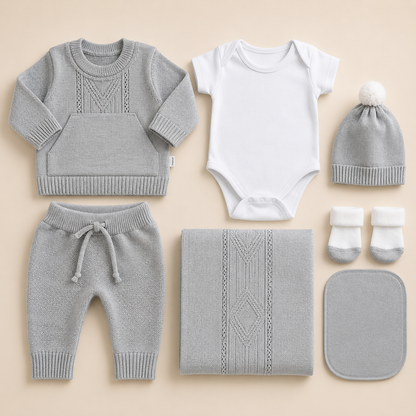PRIMER DÍA TEJIDO REF. ALANA- GRIS| MARA BABY