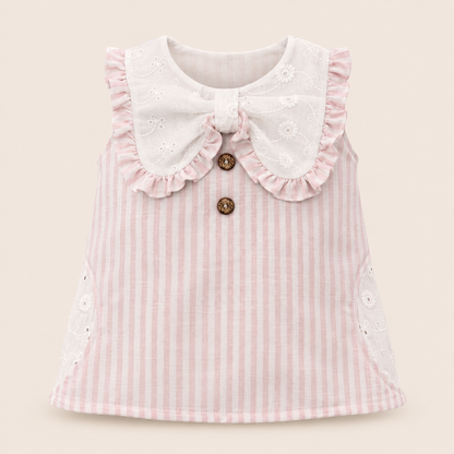 ⚪️ VESTIDO CLÁSICO BEBÉ FELIZ ROSA|MARA BABY