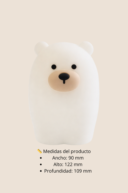 LAMPARA NOCTURNA EN SILICONA - DISEÑO OSO