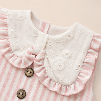 ⚪️ VESTIDO CLÁSICO BEBÉ FELIZ ROSA|MARA BABY