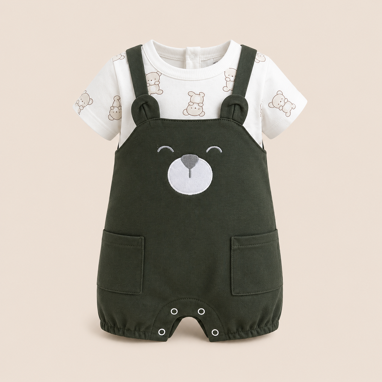 ⭕️ JARDINERA TEDDY BABY MARTIN@S VERDE