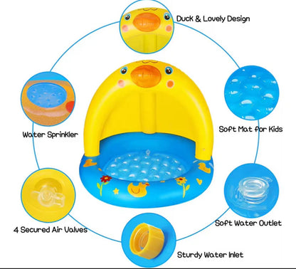 PISCINA INFLABLE DE PATO PARA BEBÉS