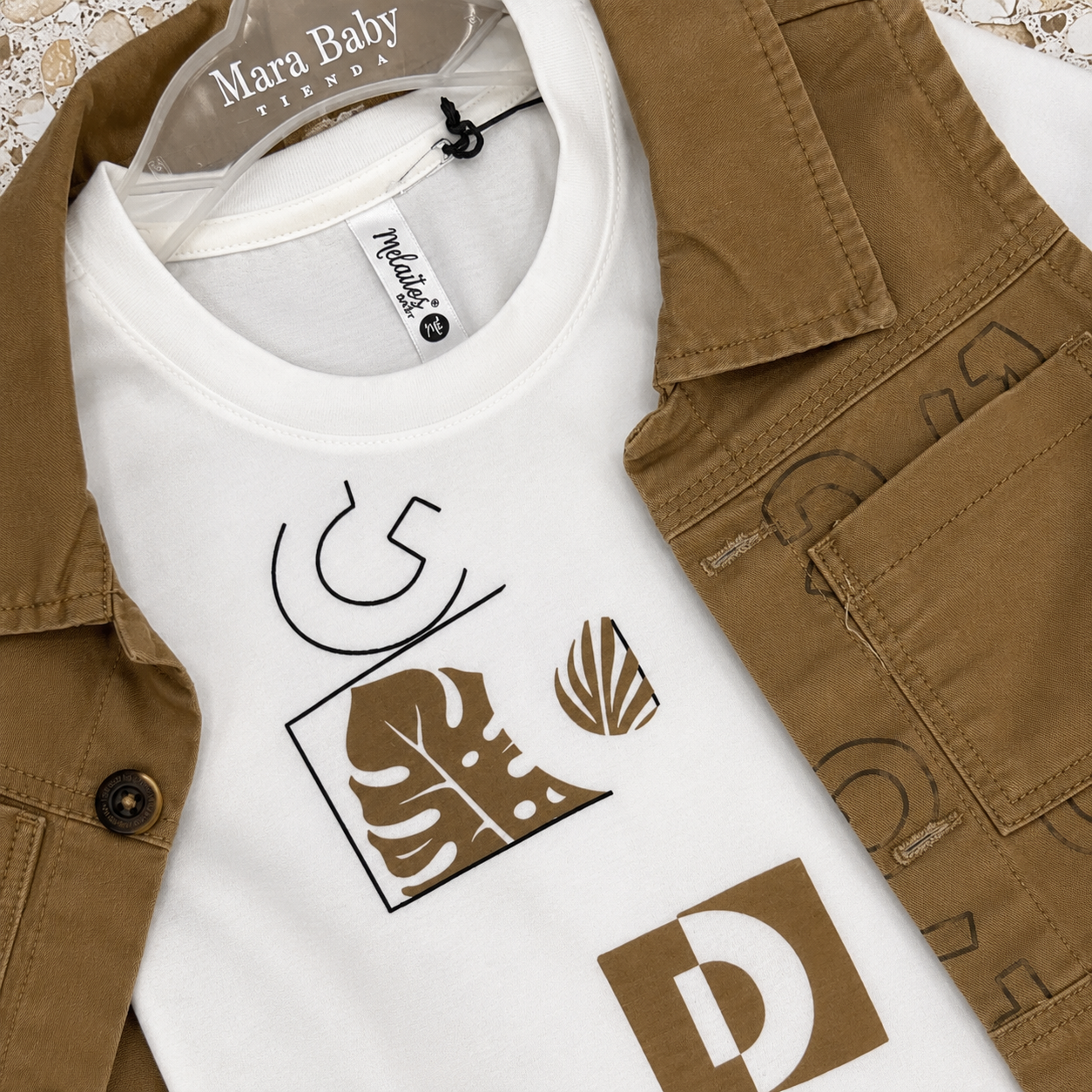 ⭕️ CONJUNTO 3 PIEZAS KIDS terracota | MARA BABY