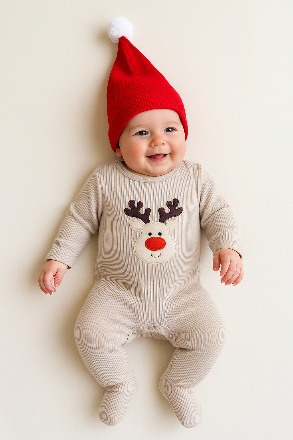ENTERIZO NAVIDEÑO DE RENITO CON GORRO