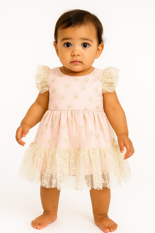 VESTIDO DE FLORES TUL MARTIN@S