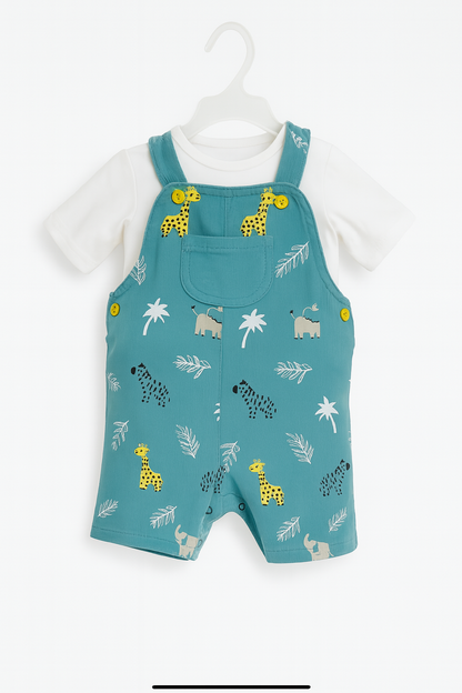 Conjunto 2 piezas Overol Estampado