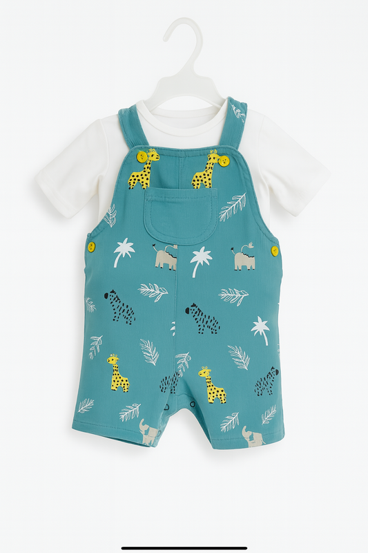 Conjunto 2 piezas Overol Estampado