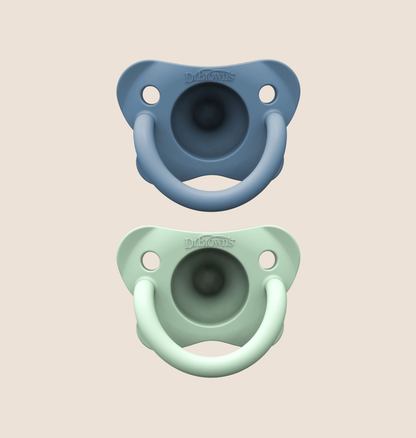 CHUPOS DR. BROWN’S HAPPYPACI - X2 - 100 % SILICONA SUAVE - 0 A 6 M