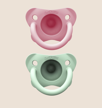 CHUPOS DR. BROWN’S HAPPYPACI - X2 - 100 % SILICONA SUAVE - 0 A 6 M
