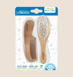 SET CEPILLO + PEINE DR´BROWNS - CUIDADO SUAVE Y NATURAL PARA TU BEBÉ