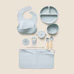 SET DE ALIMENTACIÓN COMPLEMENTARIA 9 PIEZAS AZUL GRISASEO