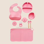 SET DE ALIMENTACIÓN COMPLEMENTARIA 9 PIEZAS ROSA