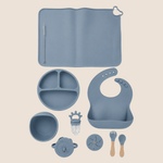 SET DE ALIMENTACIÓN COMPLEMENTARIA 9 PIEZAS AZUL OSCURO