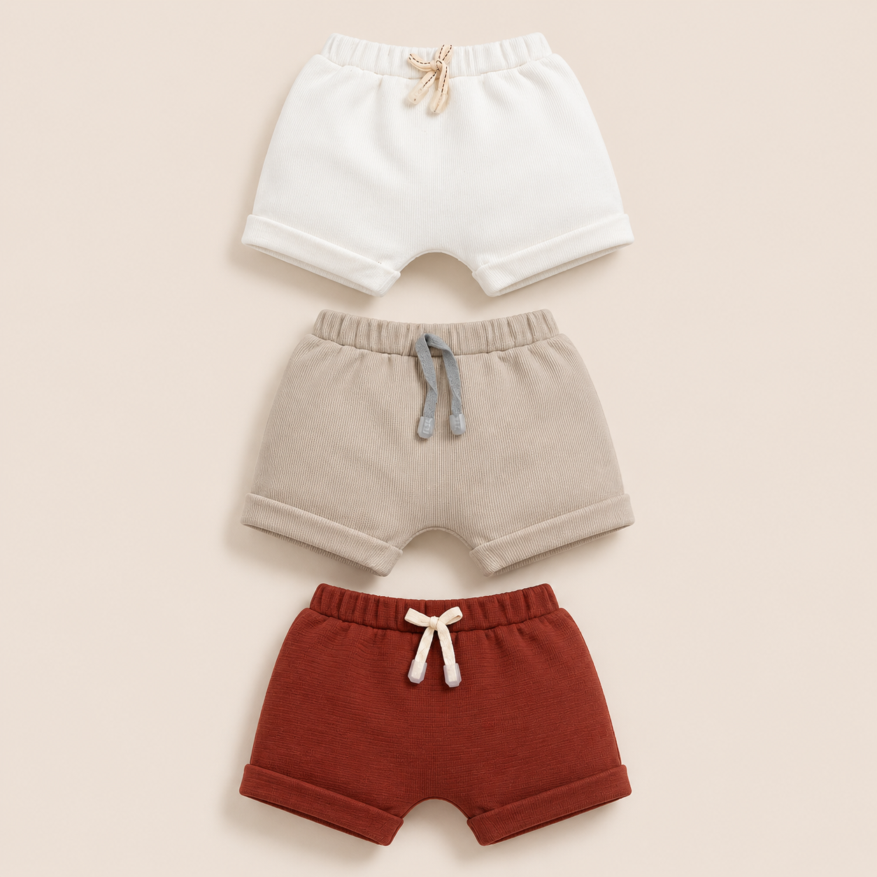 ⭕️ SET X3 SHORT BLANCO