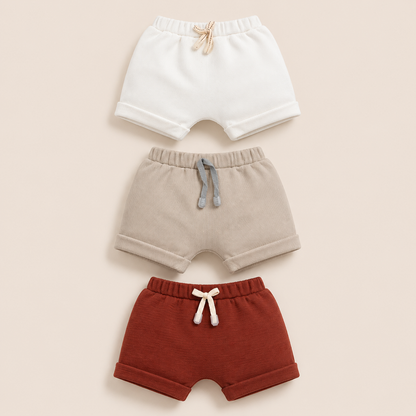 ⭕️ SET X3 SHORT BLANCO