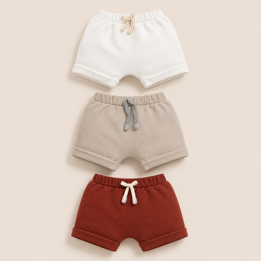 ⭕️ SET X3 SHORT BLANCO