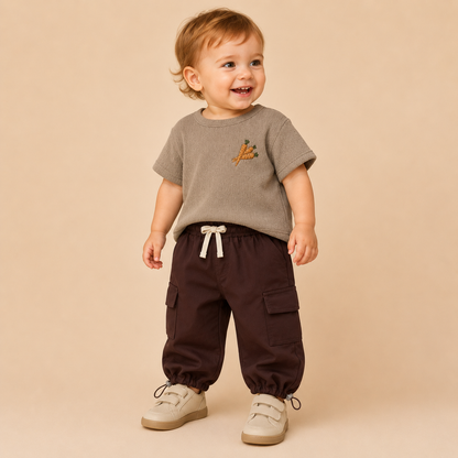 ⭕️ CONJUNTO 2 PIEZAS CASTILLITOS OSCURO 🥕 | MARA BABY