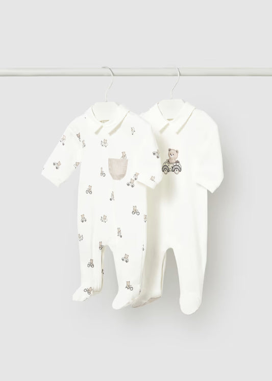 SET 2 PELELES RECIEN NACIDO MAYORAL ROPA EUROPEA