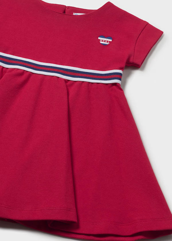 VESTIDO CON DETALLE A CONTRASTE BEBE MAYORAL