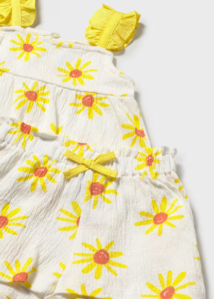 CONJUNTO PANTALON CORTO Y CAMISETA DE TIRANTES BEBE MAYORAL